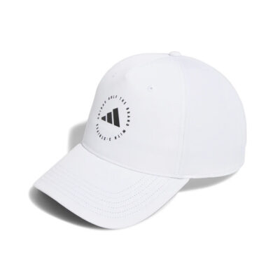 White performance golf cap