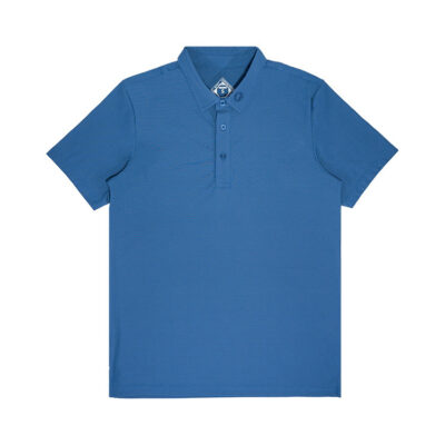 Navy performance polo