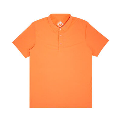 Orange performance polo