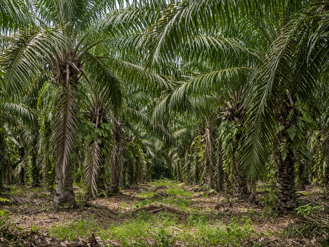 Oil palm plantation estate