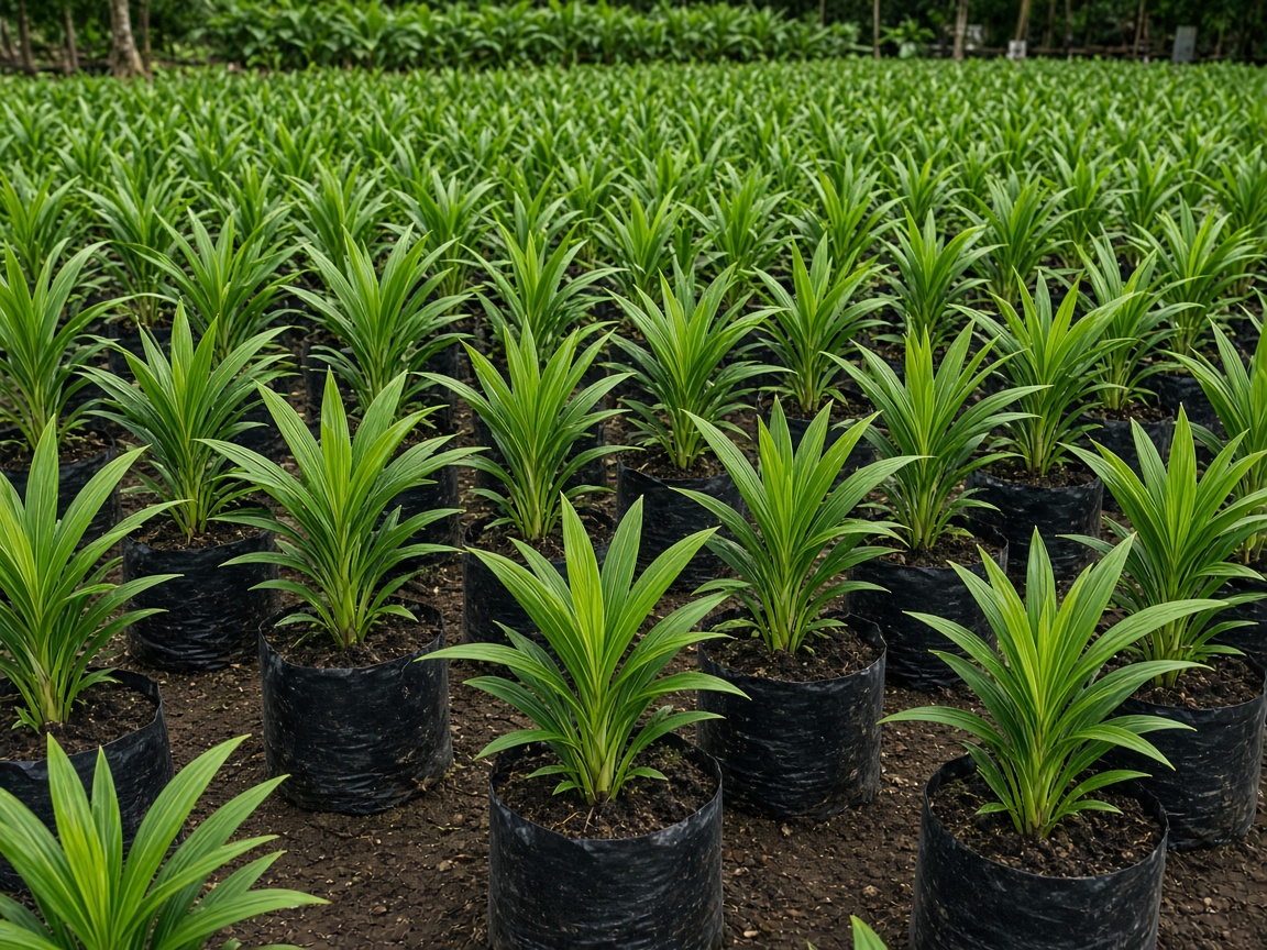 Oil palm seedlings nursery